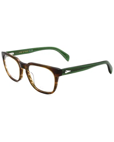 Rag & Bone Men's 55mm Optical Frames In Brown