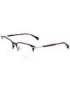 Rag & Bone Men's 55mm Optical Frames In Black