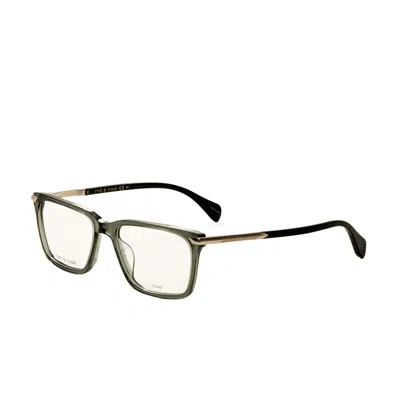 Rag & Bone Men's 56mm Green Opticals In Black