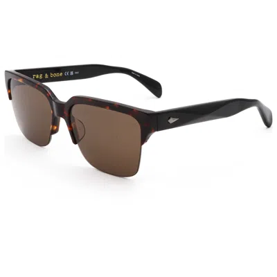 RAG & BONE RAG & BONE MEN'S 58MM HAVANA SUNGLASSES