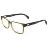 Rag & Bone Men's 58mm Olive Opticals In Green