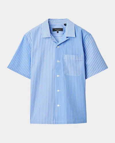 RAG & BONE MEN & APOS;S AVERY POPLIN STRIPE SHORT-SLEEVE SHIRT