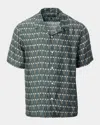 Rag & Bone Avery Printed Button-up Shirt In Green
