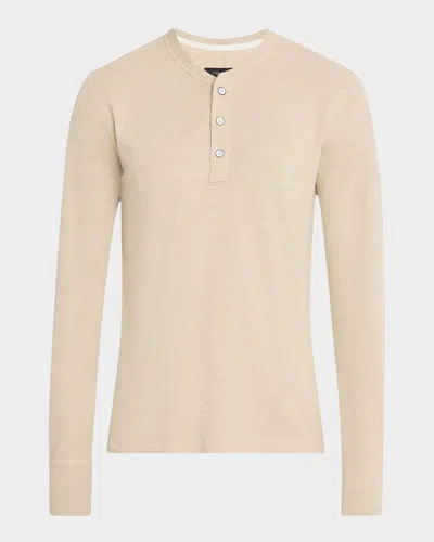 Rag & Bone Men & Apos;s Classic Flame Henley Long-sleeve T-shirt In Neutral