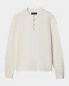 Rag & Bone Waffle-knit Long-sleeve T-shirt In Neutral