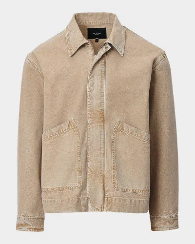 Rag & Bone Men & Apos;s Faded Canvas Full-zip Shirt Jacket In Neutral
