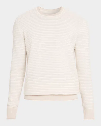 Rag & Bone Men & Apos;s Harvey Stripe Crewneck Sweater In Pink