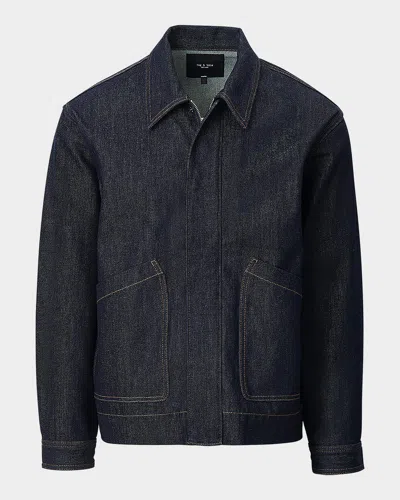 Rag & Bone Men & Apos;s Hudson Denim Shirt Jacket In Blue