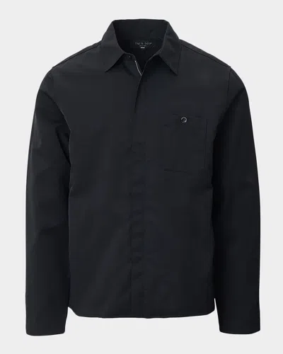 Rag & Bone Men & Apos;s Karl Nylon Shirt Jacket In Black