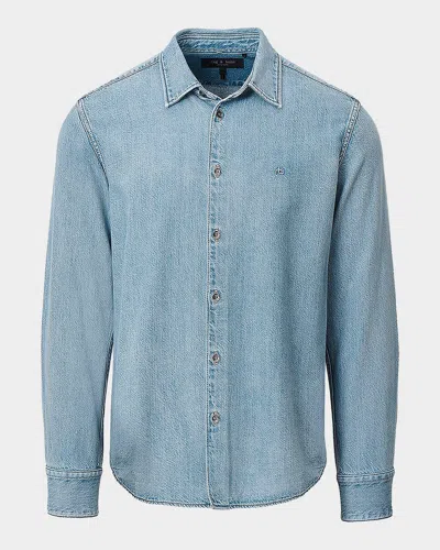Rag & Bone Men & Apos;s Tomlin Denim Shirt In Blue