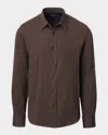 Rag & Bone Men & Apos;s Tomlin Stretch Dobby Button-down Shirt In Brown