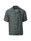 Rag & Bone Avery Printed Button-up Shirt In Green