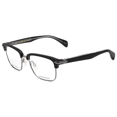 Rag & Bone Men's Black 51mm Opticals