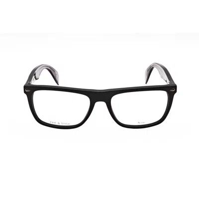 Rag & Bone Rag And Bone Men's Black Browline Eyeglass Frames Rnb7001