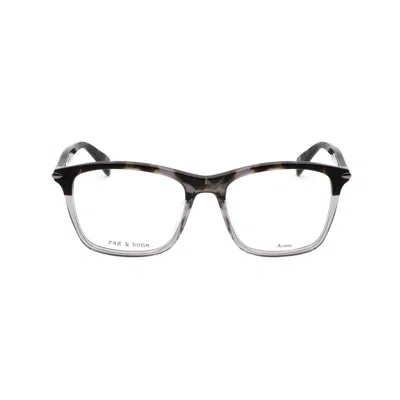 Rag & Bone Rag And Bone Men's Black Rectangular Eyeglass Frames Rnb7024