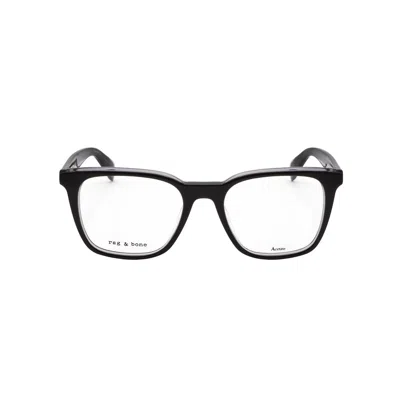 Rag & Bone Rag And Bone Men's Black Rectangular Eyeglass Frames Rnb7026/g-1