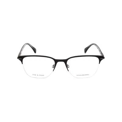 Rag & Bone Rag And Bone Men's Black Rectangular Eyeglass Frames Rnb7029-2