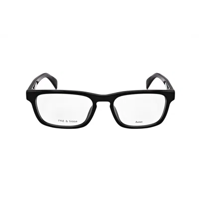 Rag & Bone Rag And Bone Men's Black Rectangular Eyeglass Frames Rnb7045