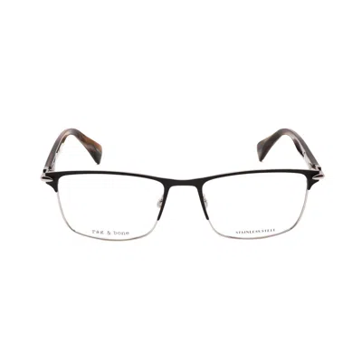 Rag & Bone Rag And Bone Men's Black Rectangular Eyeglass Frames Rnb7046-2