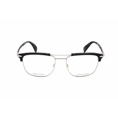 Rag & Bone Rag And Bone Men's Black Rectangular Eyeglass Frames Rnb7055/g