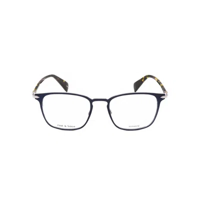 Rag & Bone Rag And Bone Men's Blue Rectangular Eyeglass Frames Rnb7015