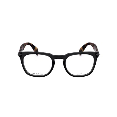 Rag & Bone Rag And Bone Men's Brown Rectangular Eyeglass Frames Rnb7008-2 In Transparent