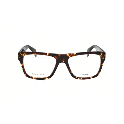 Rag & Bone Rag And Bone Men's Brown Rectangular Eyeglass Frames Rnb7036