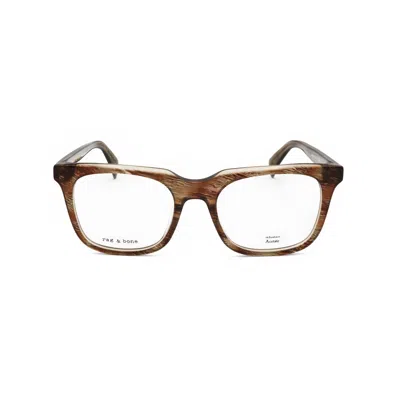 Rag & Bone Rag And Bone Men's Brown Rectangular Eyeglass Frames Rnb7064/g