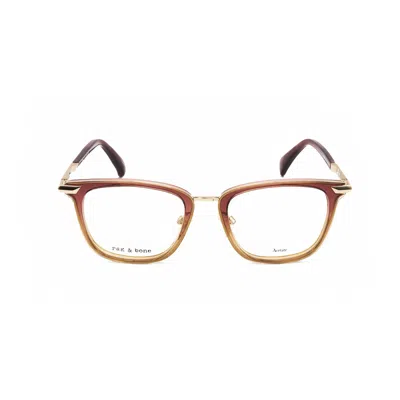 Rag & Bone Rag And Bone Men's Brown Rectangular Eyeglass Frames Rnb8001