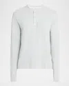 Rag & Bone Men's Classic Flame Henley Long-sleeve T-shirt In White