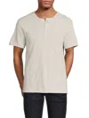 Rag & Bone Men's Classic Slub Cotton Henley T-shirt In Neutral