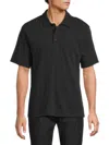 Rag & Bone Classic Slub Jersey Polo Shirt In Black