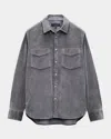 Rag & Bone Corduroy Cpo Shirt Jacket In Gray