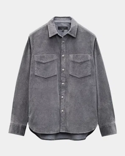 RAG & BONE MEN'S CORDUROY CPO SNAP-FRONT OVERSHIRT