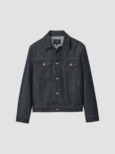 Rag & Bone Men's Cotton Denim Trucker Jacket In Blue