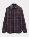 Rag & Bone Men's Cpo Plaid Twill Overshirt In Multi