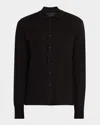Rag & Bone Men's Crawford Cashmere-blend Button-down Shirt In Black