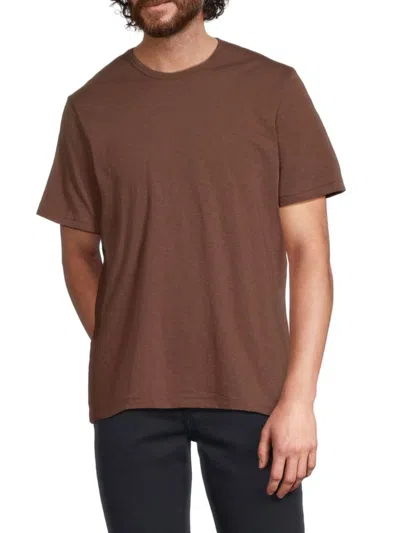 Rag & Bone Men's Crewneck Cotton T-shirt In Brown