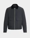 Rag & Bone Men's Derrick Corduroy Collar Down-filled Jacket In Blue