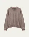 Rag & Bone Dexter Marl Crewneck Sweater In Brown