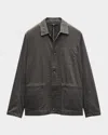 Rag & Bone Evan Twill Worker Jacket In Black