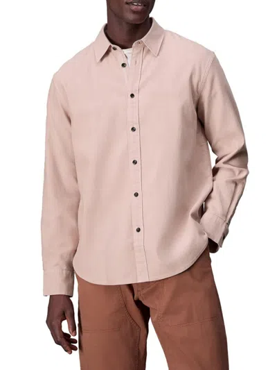 Rag & Bone Men's Finch Corduroy Cotton Shirt In Pink