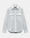Rag & Bone Men's Finch Overdyed Flap-pocket Button-down Shirt In Multi