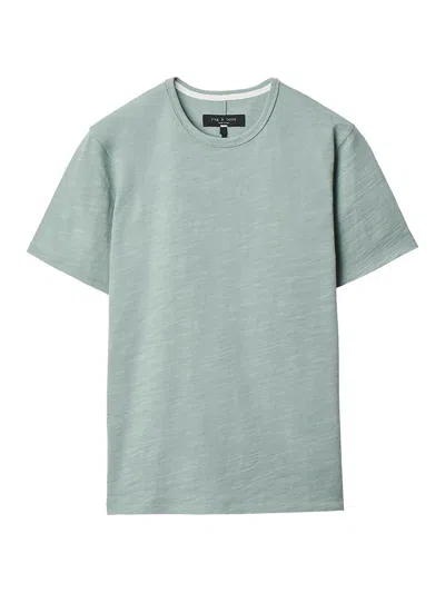 Rag & Bone Men's Flame Cotton T-shirt In Blue Grey