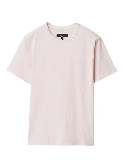 Rag & Bone Classic Slub Tee In Pink