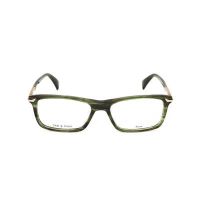 Rag & Bone Rag And Bone Men's Green Rectangular Eyeglass Frames Rnb7050-1