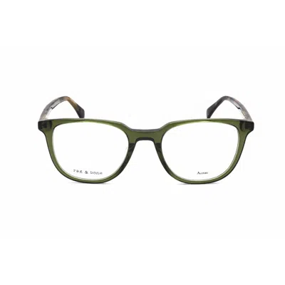 Rag & Bone Rag And Bone Men's Green Rectangular Eyeglass Frames Rnb7052