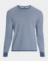 Rag & Bone Men's Gregory Slim-fit Waffle Knit Crewneck Sweater In Blue
