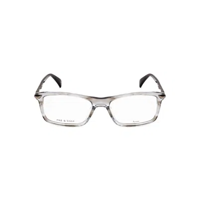 Rag & Bone Rag And Bone Men's Grey Rectangular Eyeglass Frames Rnb7050