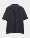 Rag & Bone Men's Harris Camp Shirt In Black
